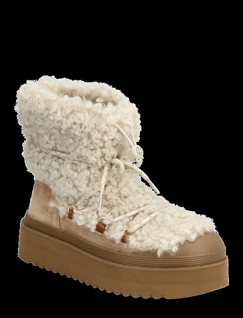 Tory Burch | Mellow Shearling Lace Up Boot | 41.5