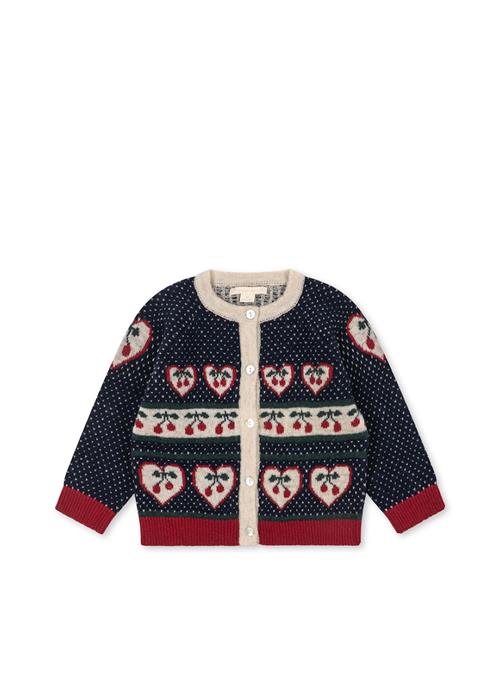 Konges Sløjd Belou Cardigan Cherry  Cherry-9M  Rød  9 måneder  Piger