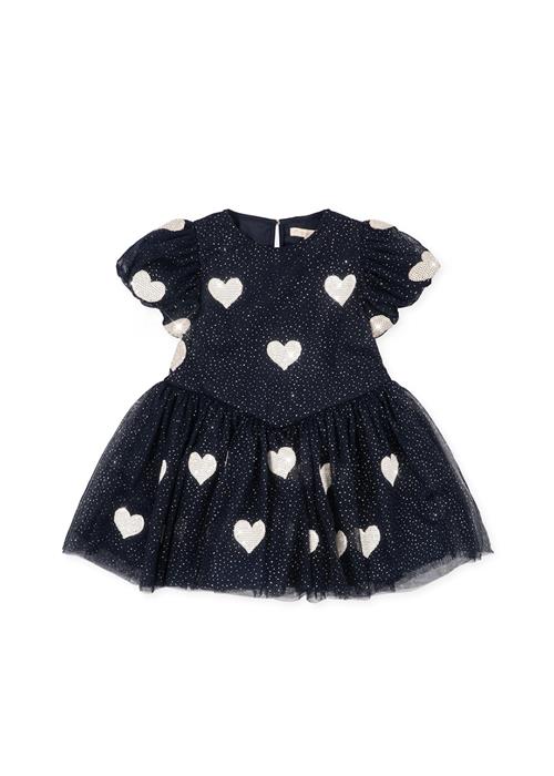 Konges Sløjd Heartlily Kjole Coeur Night Sky  Coeur Night Sky-7-8Y  Blå  7-8 år  Piger