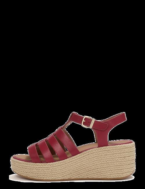 FitFlop | Platfforms Espadr. Leather Fisherman Wedge Sandals | 39