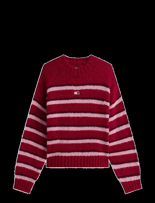Tommy Jeans | Tjw Badge Stripe Fluffy Sweater | XL