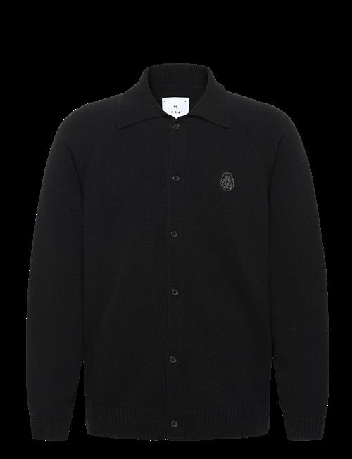 Edwin | Mars Polo Cardigan-Black | M