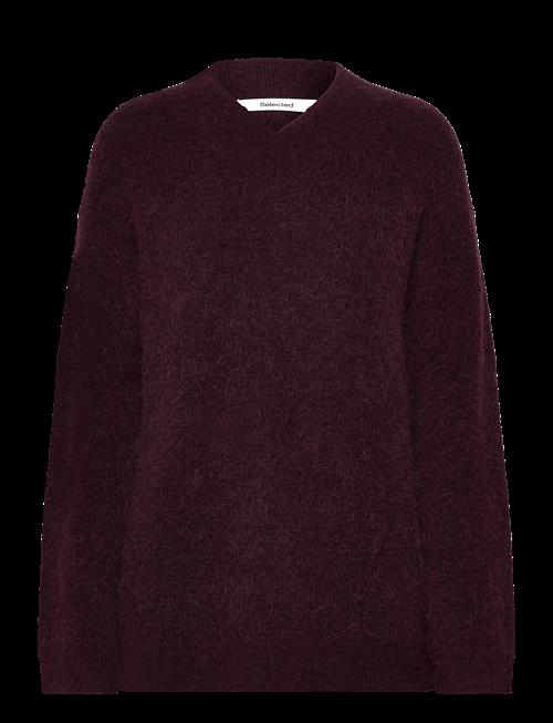 Selected | Slfsia Ras Ls Knit Long V-Neck Noos | XS