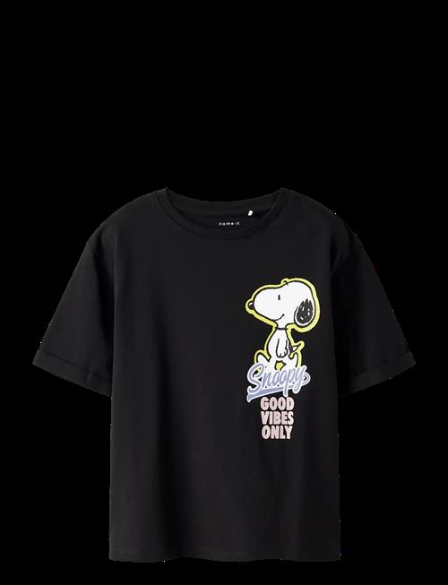name it | Nkfdylana Snoopy Ss Nreg Top Box Sky | 122-128