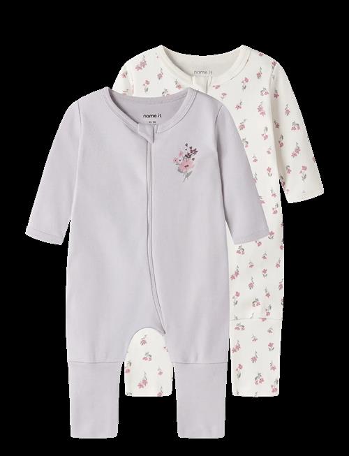 name it | Nbfnightsuit 2P Zip Ff Flower Noos | 92