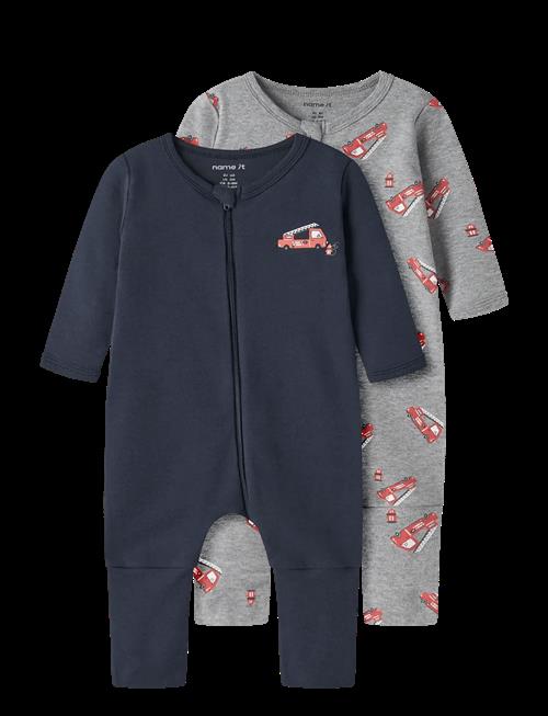 name it | Nbmnightsuit 2P Zip Ff Firetruck Noos | 74