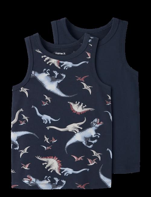 name it | Nmmtank Top 2P Navy Dino Noos | 110