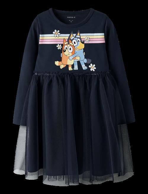 name it | Nmfjean Bluey Ls Tulle Dress Sky | 92