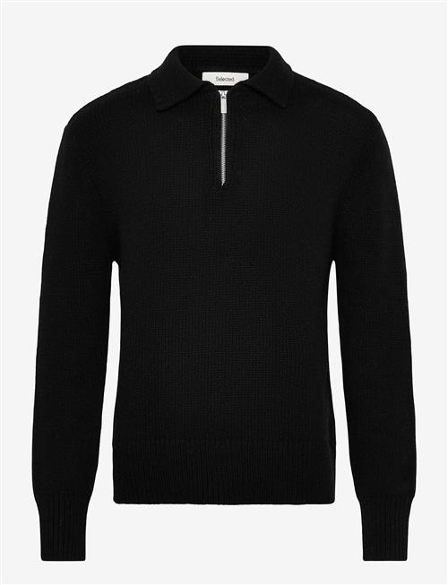 Selected | Slhcody Ls Knit Relaxed Half Zip Polo | M