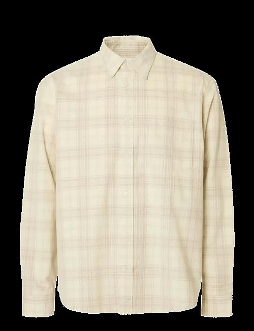 Selected | Slmregclaus Cord Yd Check Ls Shirt | L