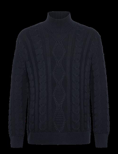 Selected | Slhuffe Ls Knit Relaxed Cable High Neck | L