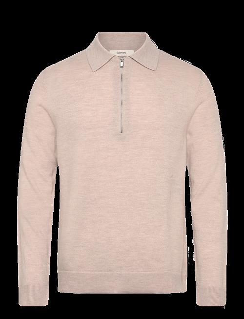 Selected | Slhtray Merino Brushed Relaxed Zip Polo | XXL