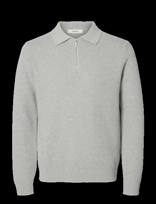 Selected | Slhdane Ls Knit Struc Half Zip Polo Noos | M