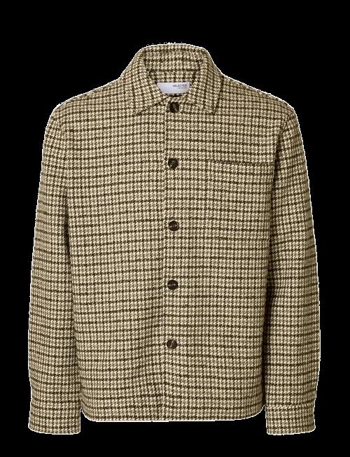 Selected | Slhregari Wool Blend Nf Undyed Overshirt | XL