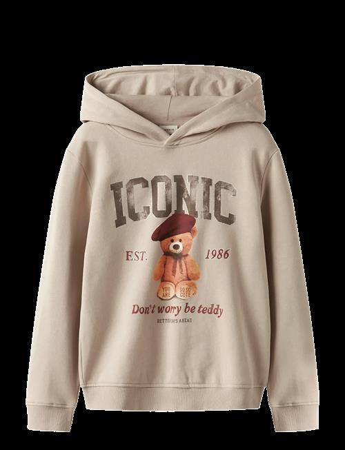name it | Nkfrycca Ls Nreg Sweat Wh Bru Box | 116