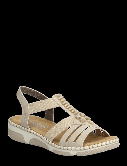 Rieker | Rieker Ladies' Sandals 66201-62 Beige | 41