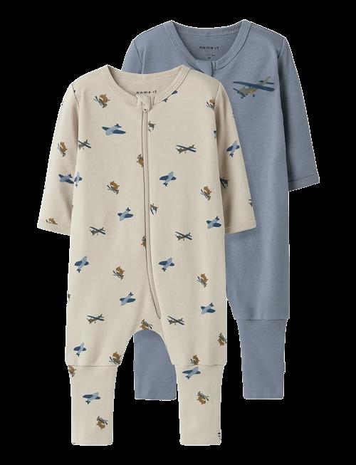 name it | Nbmnightsuit 2P Zip Ff Airplane Noos | 62