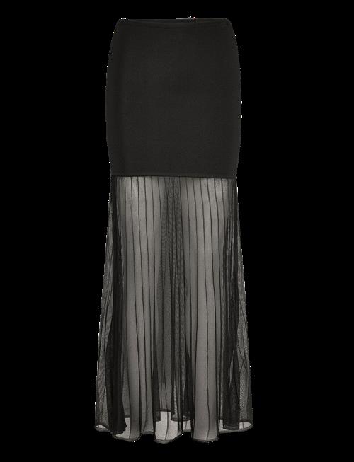Malina | Calina Sheer Knitted Maxi Skirt | L