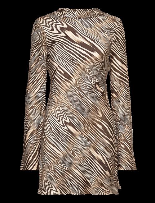 Malina | Cezanne Low Back Satin Mini Dress | 40