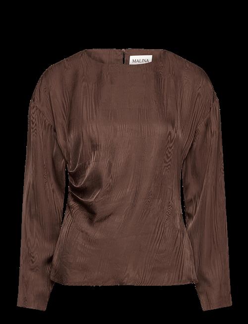 Malina | Rosalie Jacquard Weave Satin Blouse | 42