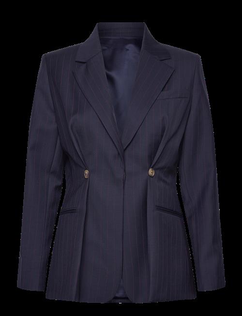 Malina | Illiana Fitted Button Detailed Wool Blend Blazer | 38