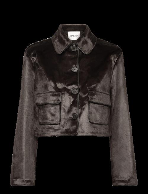 Malina | Seressa Faux Pony Hair Boxy Jacket | 44