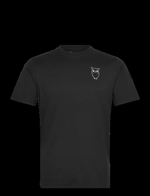 Knowledge Cotton Apparel | Alder Owl Chest Print Tee - Gots/Ve | L