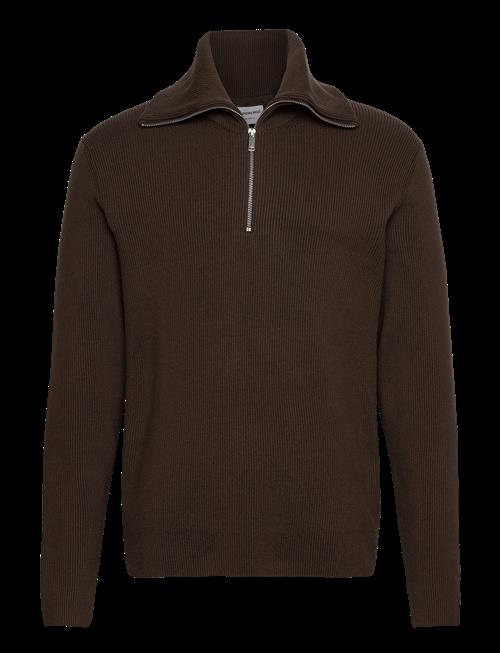 Lindbergh | Half Zip Rib Knit W. Oversized Col | L