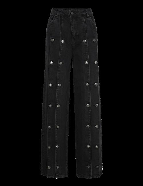 ROTATE | Button Detail Wide Jeans | 32