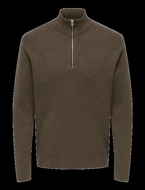 ONLY & SONS | Onsting Life Reg Half Zip Knit Noos | S