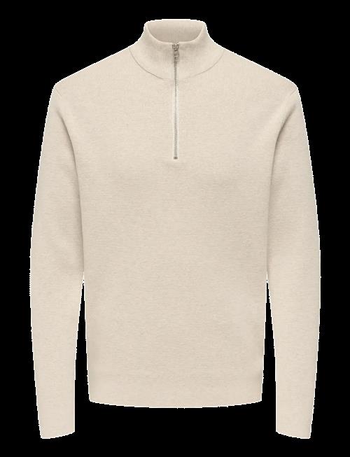 ONLY & SONS | Onsting Reg Half Zip Knit Noos | S