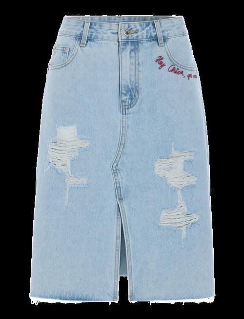 Hunkøn | Kenna Denim Skirt | XXL