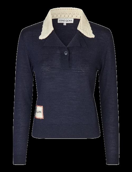 STINE GOYA | Wool Prime, Collared Pullover Knit | XL