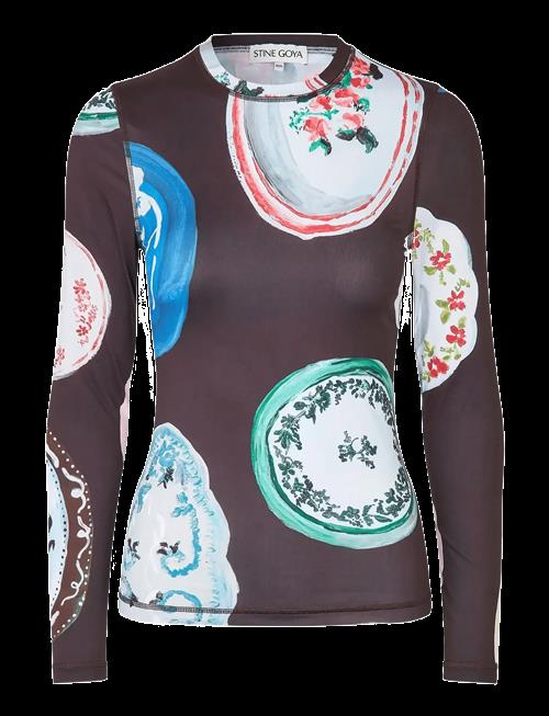 STINE GOYA | Stocking Jersey, Elastic Long Sleeve Top | M/L