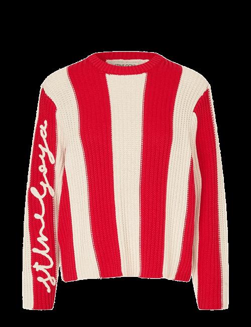 STINE GOYA | Lofty Cotton, Boxy Motif Sweater | M