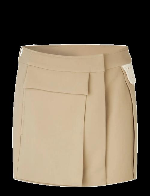 STINE GOYA | Crafted Weave Tailoring, Waistbelt Mini Skirt | L