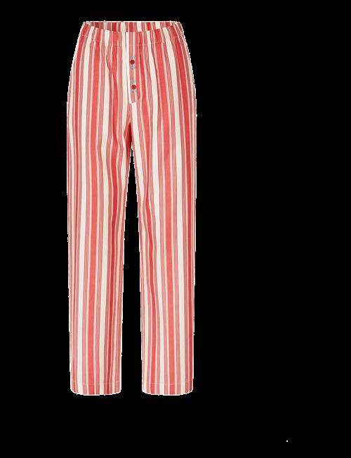 STINE GOYA | Striped Embroidered Cotton, Gathered Boxer Pants | XL