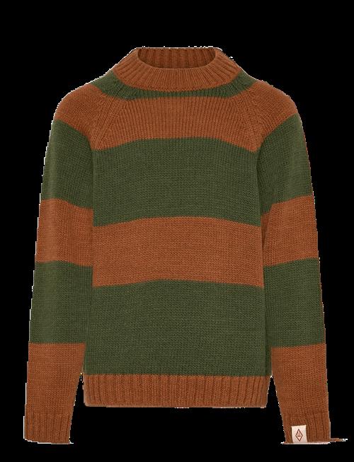 THE ANIMALS OBSERVATORY | Stripes Brown Boxfish Sweater | 8 Y