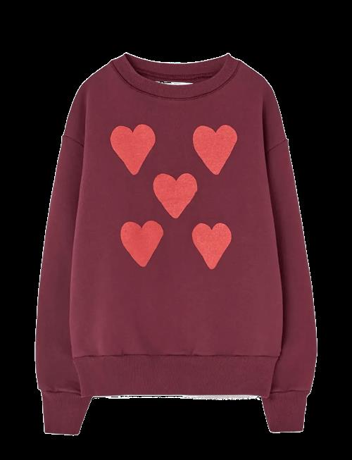THE ANIMALS OBSERVATORY | Hearts Browned Farnet Bear Sweatshirt | 6 Y