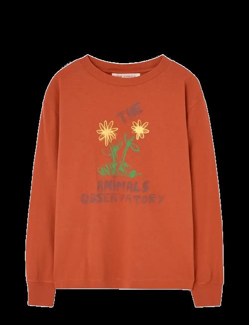 THE ANIMALS OBSERVATORY | Flowers Red Dof Lonf Sleeve T-Shirt | 8 Y