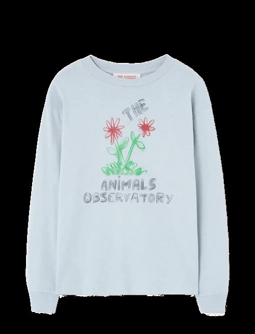 THE ANIMALS OBSERVATORY | Flowers Blue Dof Lonf Sleeve T-Shirt | 10 Y