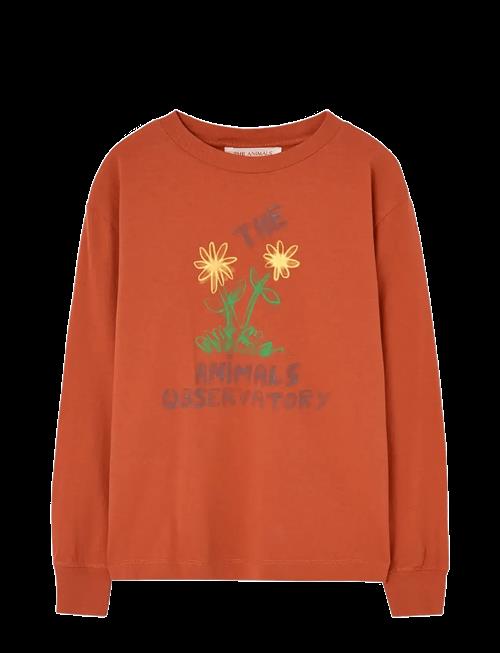 THE ANIMALS OBSERVATORY | Flowers Red Dof Lonf Sleeve T-Shirt | 14 Y