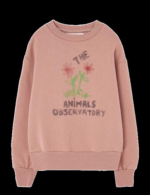 THE ANIMALS OBSERVATORY | Flowers Dusty Coral Bear Sweatshirt | 8 Y