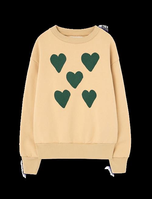 THE ANIMALS OBSERVATORY | Hearts Soft Brown Bear Sweatshirt | 6 Y