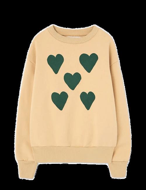 THE ANIMALS OBSERVATORY | Hearts Soft Brown Bear Sweatshirt | 12 Y