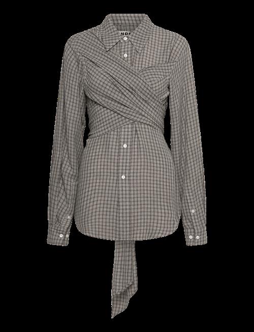 Hope | Twisty Shirt Soft Grey Check-34 | 38