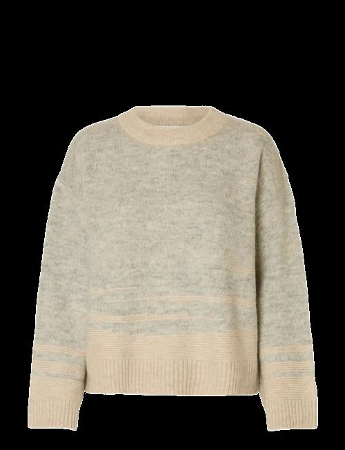 Selected | Slfalva Ls Knit Structure O-Neck | L