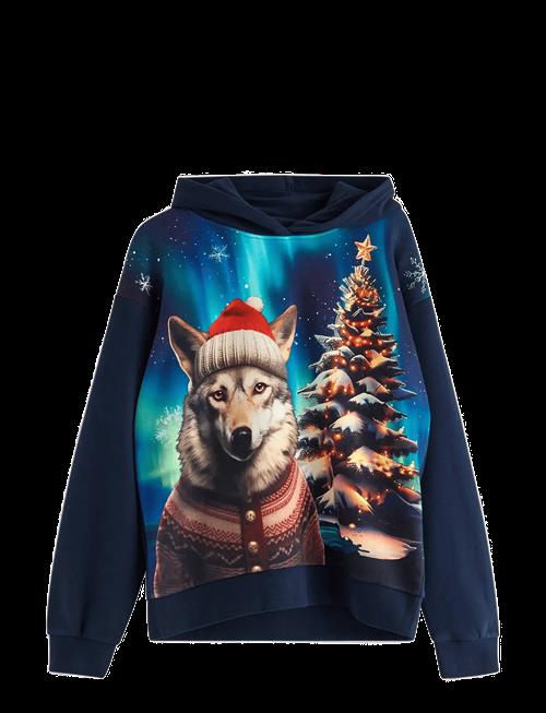 Lindex | Sweatshirt Hood Christmas Ai | 134/140