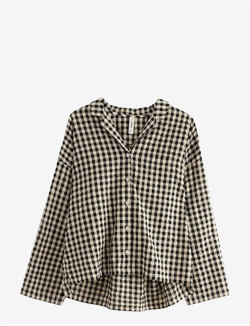 Se Lindex | Pyjama Shirt In Seersucker | S hos Booztlet