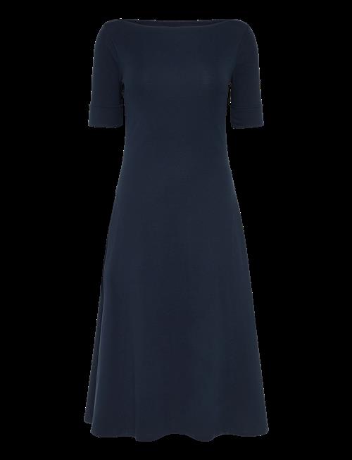Lauren Ralph Lauren | Rib-Knit Stretch Cotton Midi Dress | XL